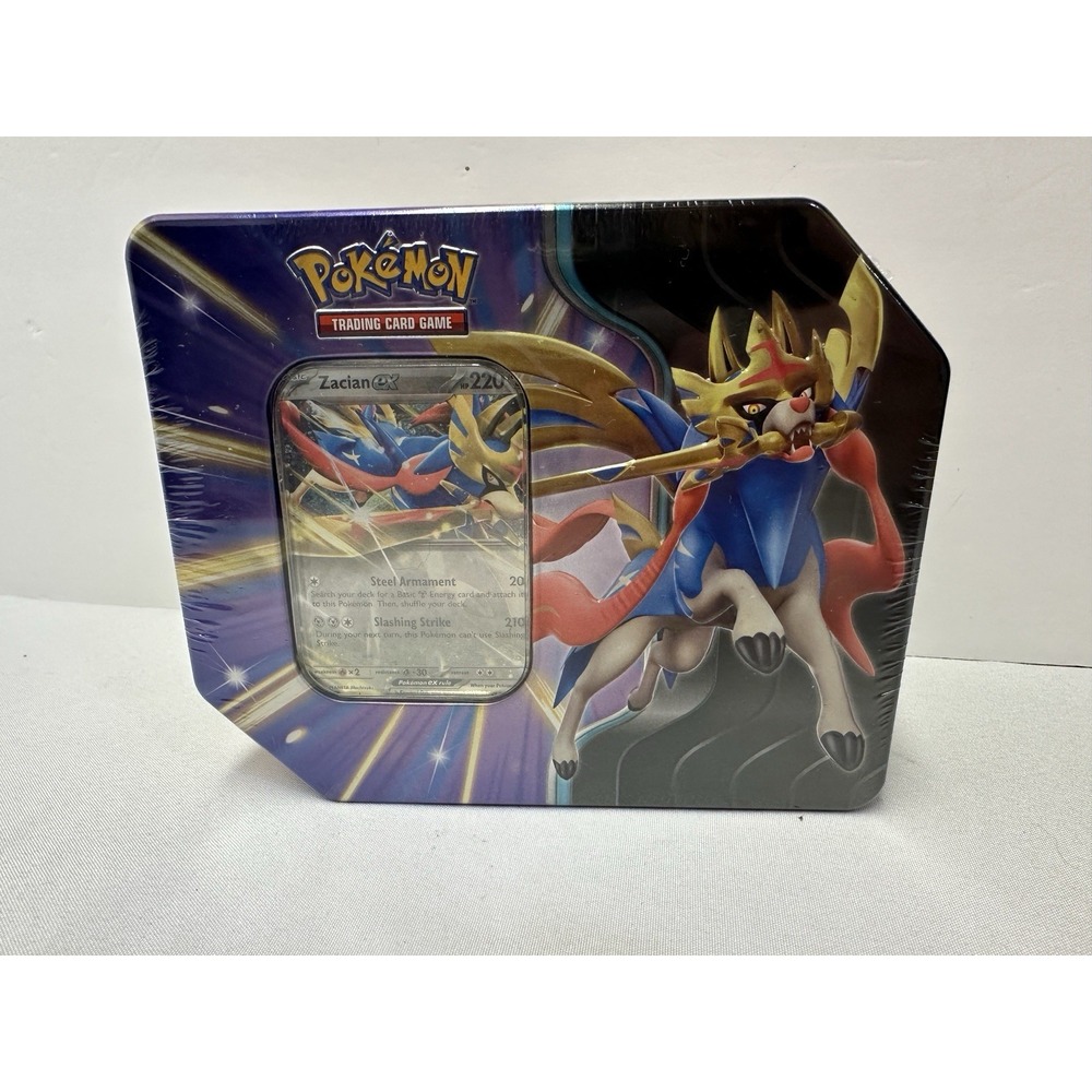 Pokemon TCG Zacian/Koraidon EX Tin (Factory sealed) 5 booster packs inside